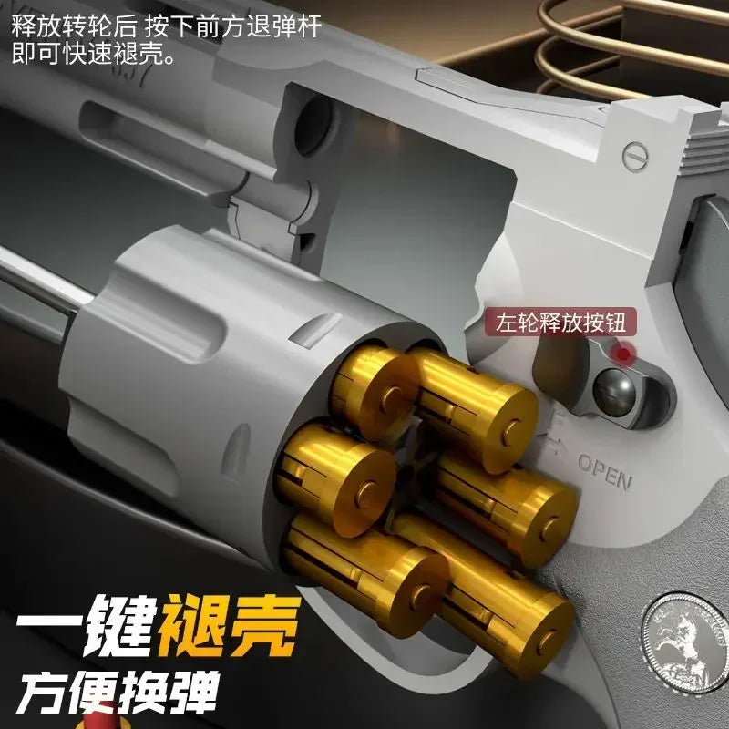 ZP5 357 Revolver Launcher Pistol EVA Soft Dart Bullet Toy Gun Airsoft CS Outdoor Shooting Game Weapon Kids Adult Gift