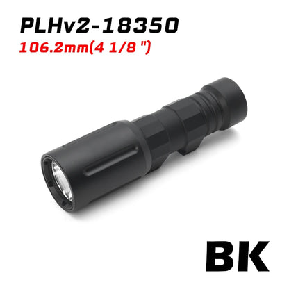Tactical PLHv2 18350 18650 White LED Airsoft Rifle Hunting High Power Weapon Scout Flashlight with Original Markings