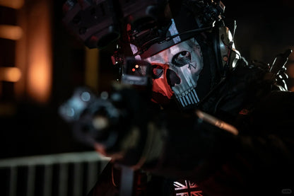 AQzxdc Cod 16 Simon Riley Ghost mask V2 Operador MW2 Airsoft COD 19 Cosplay War Zone Tactical Full Mask for Cospaly Airsoft Game