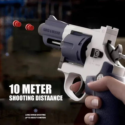 Continuous Firing Tactic Revolver ZP5 Toy Gun Automatic Shooting Pistol Soft Dart Bullet CS Outdoor Weapon for Kids Adults