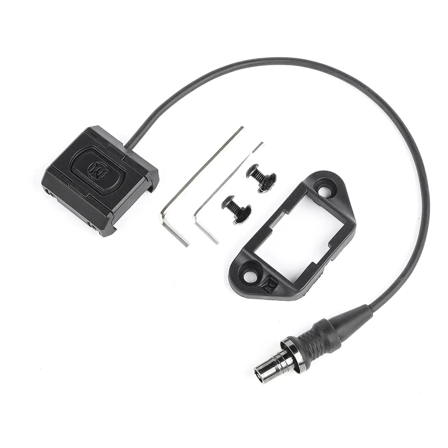Remote Pressure Switch for M300 M600 Scout Weapon Light, with Tactical Flashlight Switch Mount Set for 20mm Rail/Mlok/Keymod Rai