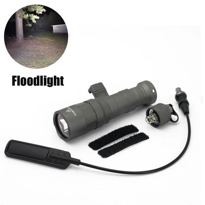 SOTAC M640DFT/M340DFT Tactical Flashlight Scout Light Turbo Spotlight Floodlight Version Fit 20mm Rail Airsoft Rifle Accessories