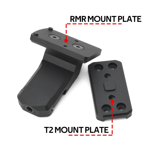 Tactical Offset Optic Mount 45 Degree Offset Red Dot Sight Base for Red Dot Sight