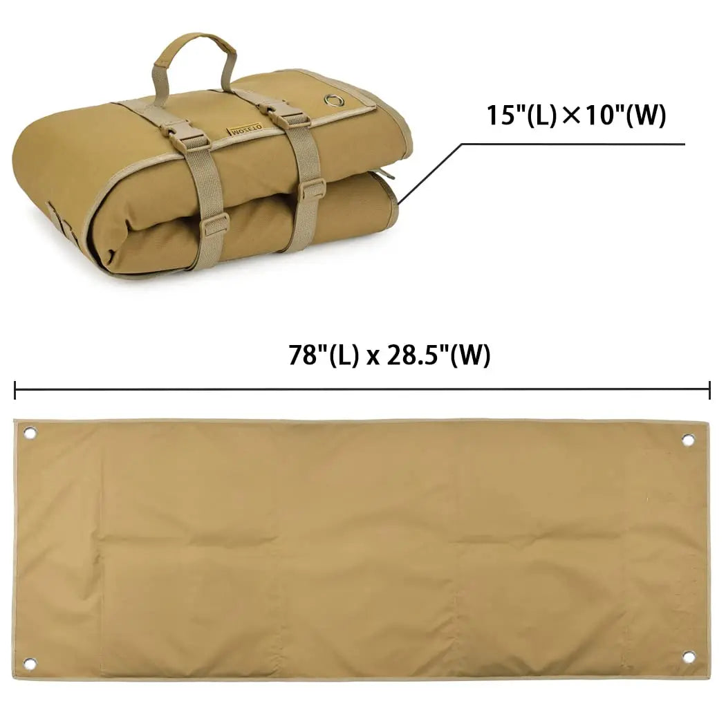 AQzxdc Shooting Mat Extra Large Durable Roll Up Shooting Mats Prone Padded for Range Shooting Rifle Hunting