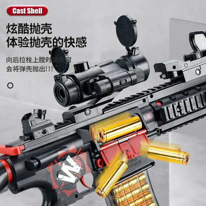 M416 soft projectile shooter self-integrated shell launching submachine gun model boy toy gun electric burst burst