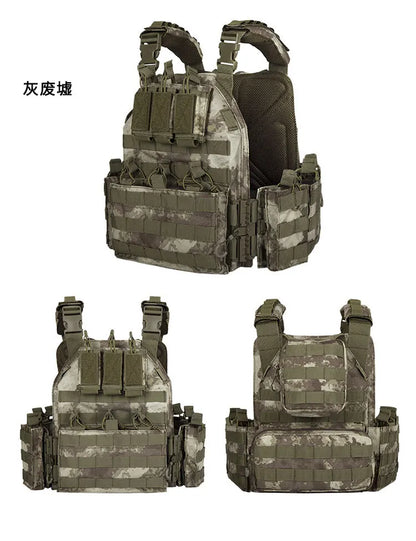 Airsoft Quick Release Camouflage Chaleco Tactical 1000D Outdoor Shooting Combat Tactical Armor Vest for Outdoor Paintball Game