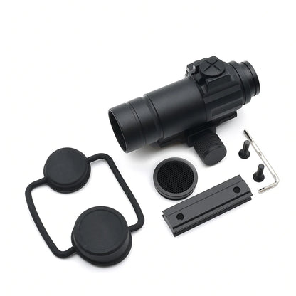Tactical M4 Red Dot Reflex Sight Collimator Optics with Spacer and QRP2 Mount & Killflash Replica with Full Original Markings