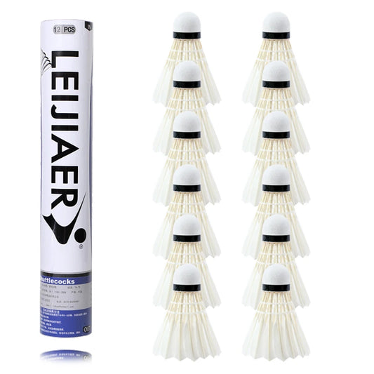 Badminton Birdies Feather Bedminton Shuttlecocks for Indoor and Outdoor Matches Highly Stable & Durable Shuttle Balls