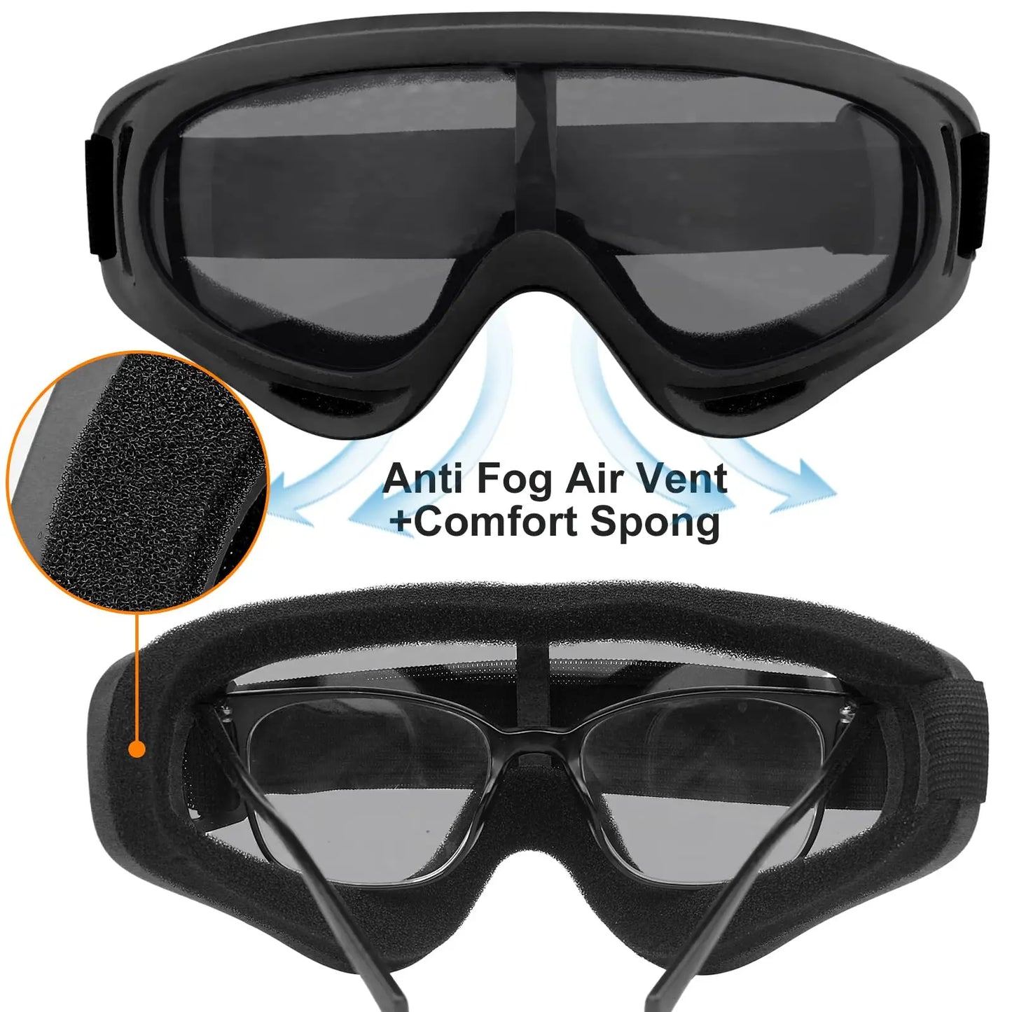 AQzxdc Tactical Helmet Set, Airsoft Mask Mesh,Elastic Balaclava Mask, Anti Fog Airsoft Goggles, Tactical Full Face Protection