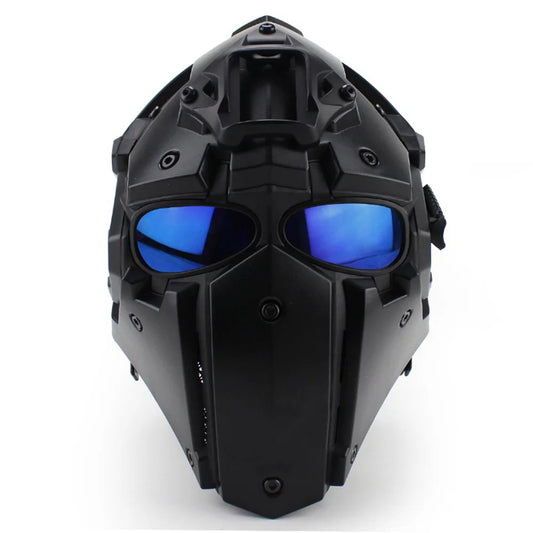AQzxdc Tactical Outdoor Full Face Goggles Helmet Used for/Airsoft/Paintball Shooting/Movie Props/CS