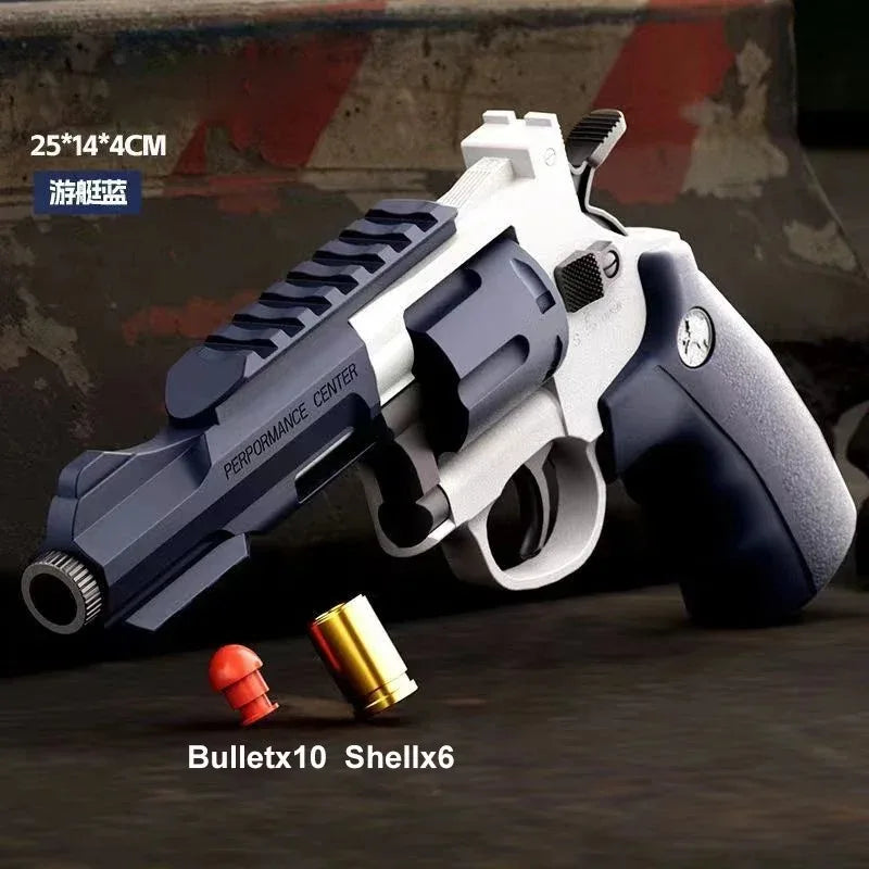 Continuous Firing Tactic Revolver ZP5 Toy Gun Automatic Shooting Pistol Soft Dart Bullet CS Outdoor Weapon for Kids Adults