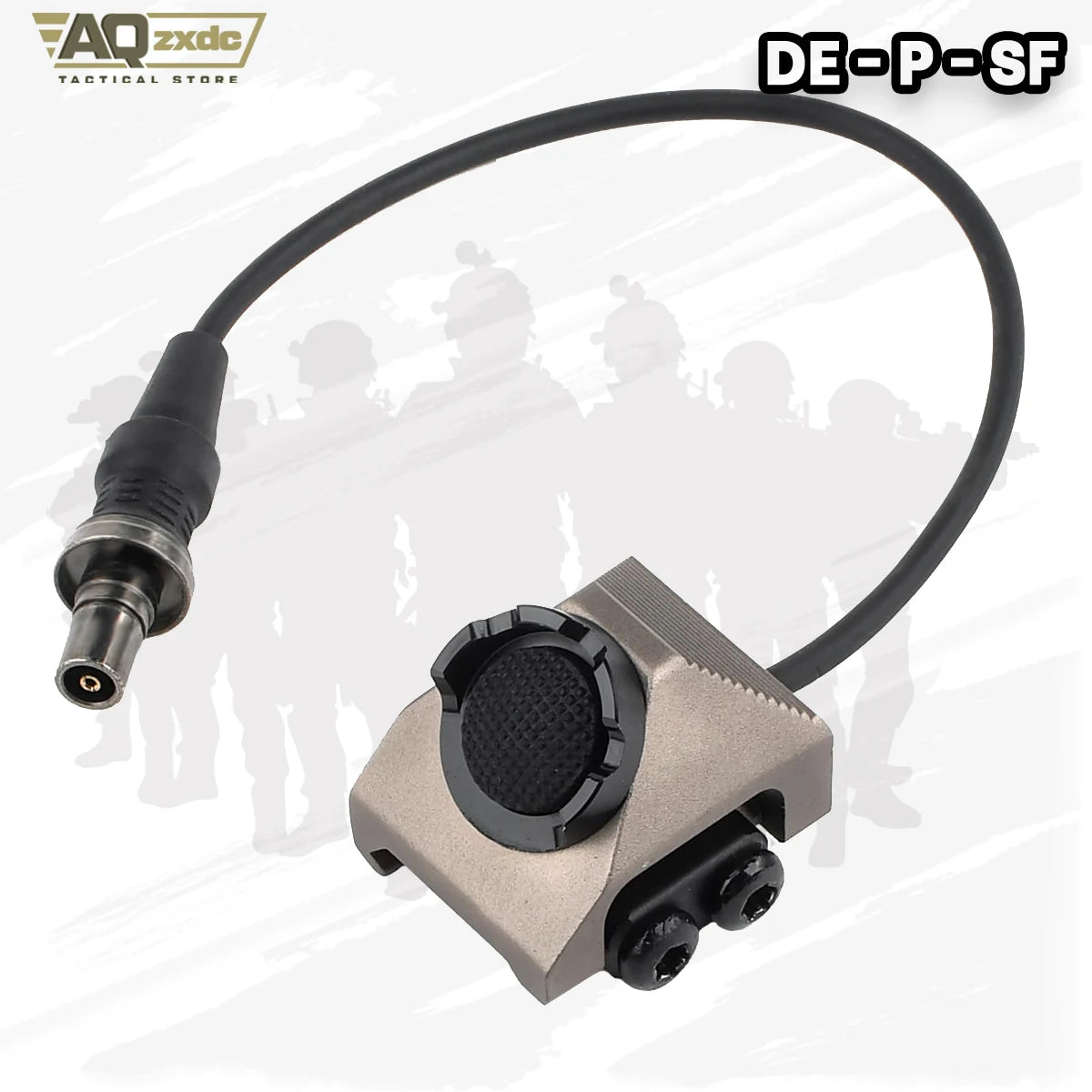 Remote Pressure Switch with 2.5mm Plug for PEQ DBAL NGAL Airsoft Laser Sight,Aluminium Tactical Light Switch Mount for 20mm Rail