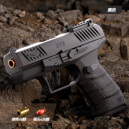 2011 Desert eagle Shell Ejecting Pistol Empty Hanging Toy Gun Sig17 Continuous Firing Soft Bullet Launcher Children Adult Gift
