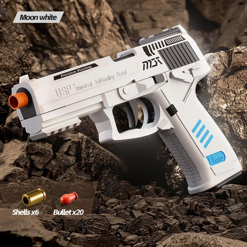 Mechanical Continuous Firing 2011 Sig17 Automatic Desert Eagle Toy Gun Shell Ejection Airsoft Pistol Soft Bullet Toy for Kids