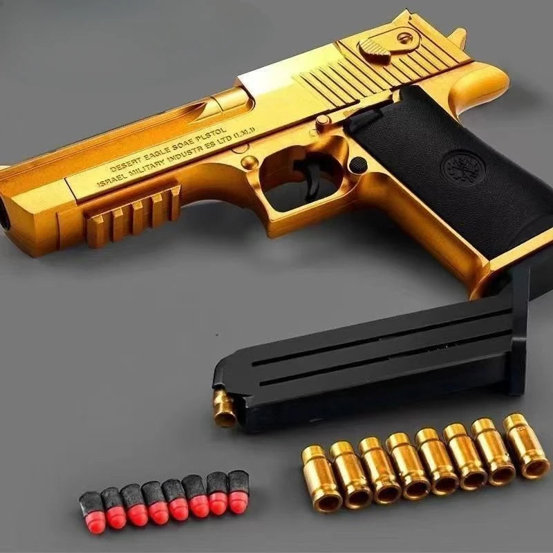 Shell Ejecting G17 Desert eagle Pistol Airsoft Blaster Gun Soft Bullet Toy Gun CS Shooting Weapons for Kids