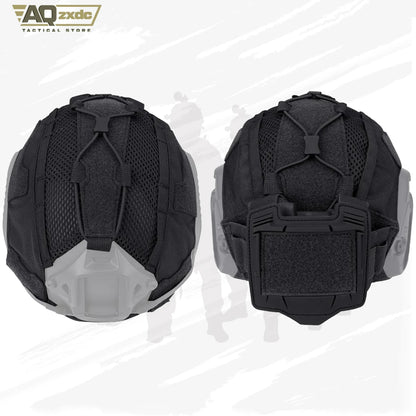 Tactical Helmet Cover with NVG Battery Pouch Hunting for Fast Helmet Size M/L & L/XL Military Paintball Hunting Shooting Gear