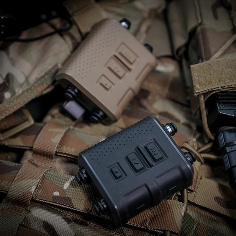 Headset FMA Tactical U714/U s PTT, podpora více konektorů, adaptéry pro hlavice K / ICON V20/V60