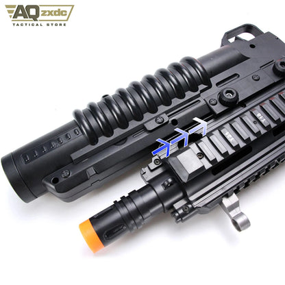 M203 Howitzer Launcher Soft Bullet Toy Suitable for 20mm Rail M416 M4 SCAR Can Launch Foam Soft Bullet Under-hung Props
