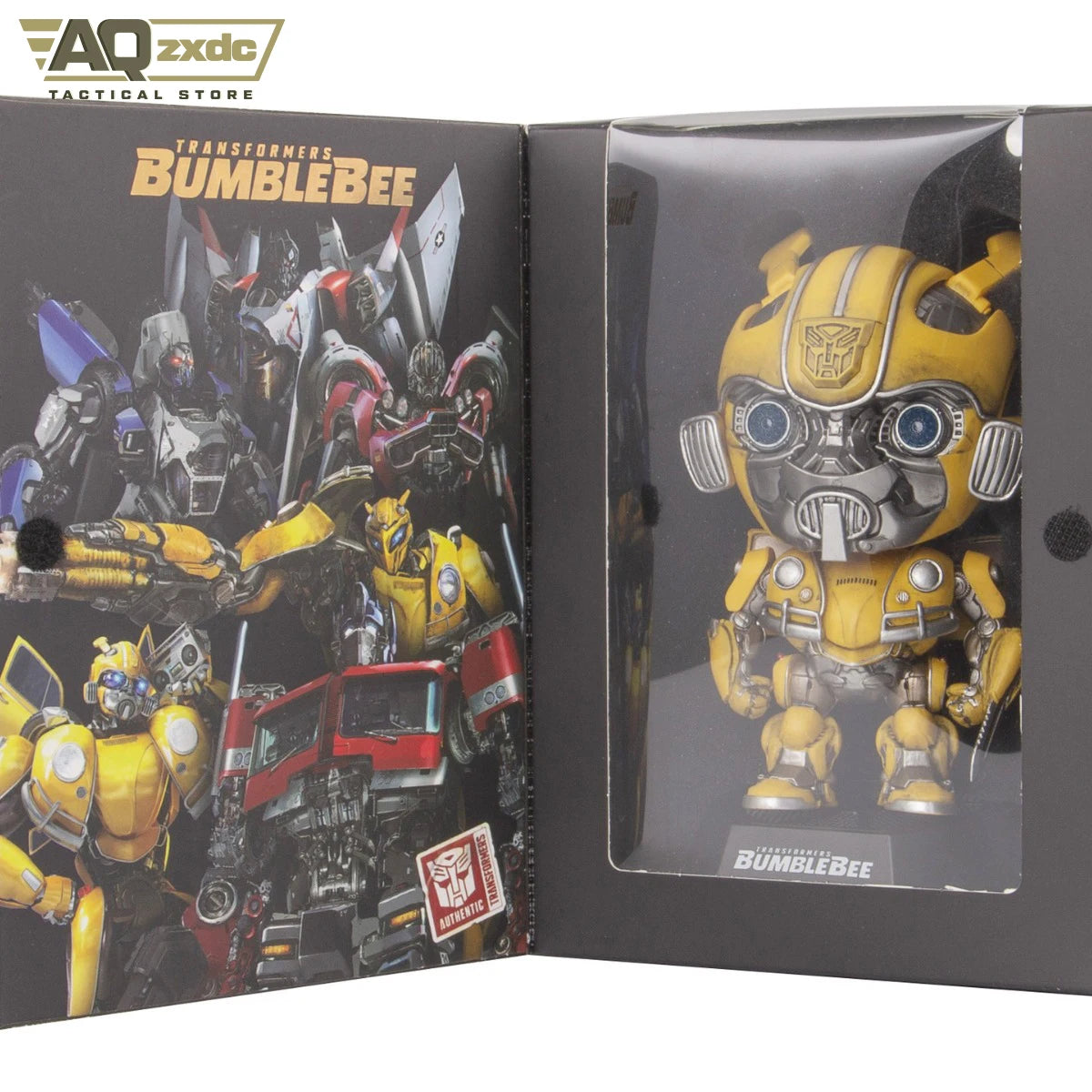 Genuine Authorization Transform Bots Toy Q Version Optimus Prime Prime Robot/Bumblebee Robot, Hand-operated Model Blind Toy