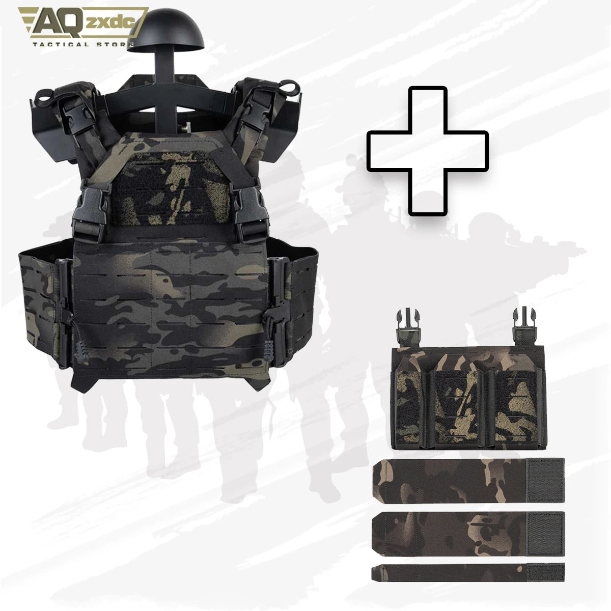 Tactical QPC Vest Plate Carrier Body Armor  Quick Release System Small Tactical Vest Tactical Chest Rig for Girls, Children‘s