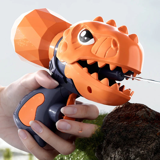 Mini Dinosaur Water Gun Geometric Shark Summer Pool Beach Toys Children Toy Gun Water Splashing Festival Spray Water Gun