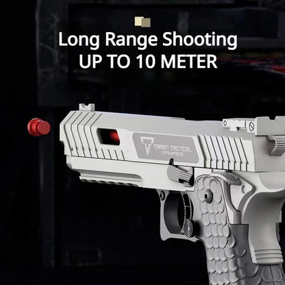 Automatic Desert Eagle 2011 Pistol Decompression Radish GunContinuous Shell Ejection Empty Hanging Revolver Toy Gun Boys Gift