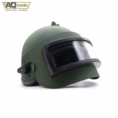 AQzxdc Tactical K63 Protective Helmet with Adjustable Shock Absorbing Pads Mask Airsoft Helmet K6-3 Special Forces Steel Helmet
