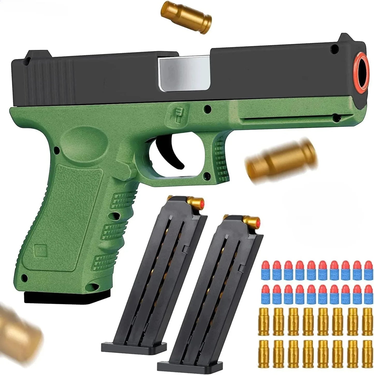 Black Toy Gun M1911 Shell Ejecting Pistol G17 Airsoft Empty Hanging Soft Bullet CS Weapon for Boys Gift