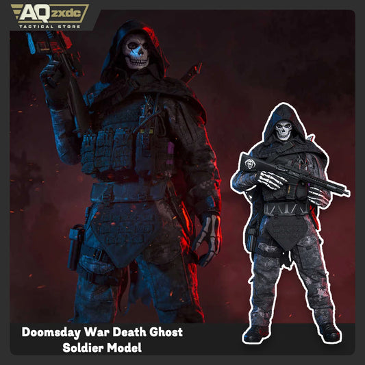 AQzxdc Cod 1/6 Action Figure Soldier Model Doomsday War END WAR Death Ghost - End War Reaper Squad Ghost 2 Death Model