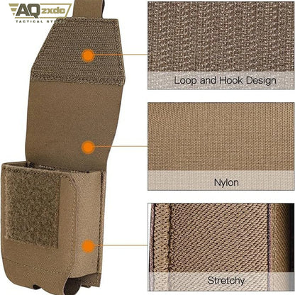 Tactical Handcuff Bag, Molle Handcuff Holder Holster Nylon Cuff Pouches Duty Belt Vest Police Law Enforcement Security Guard