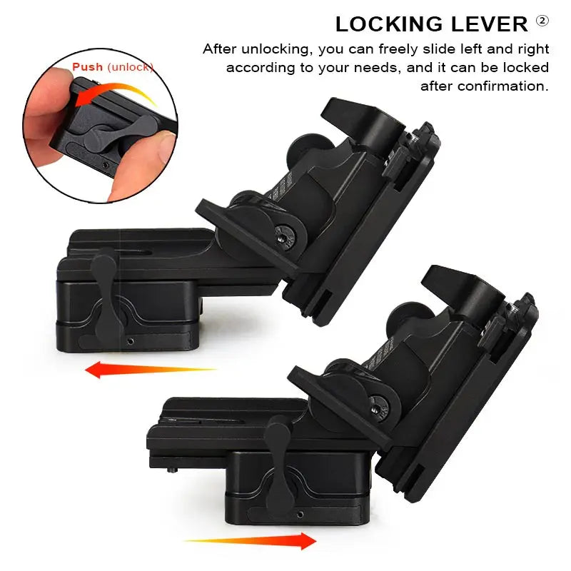 E.T Dragon PVS 14 J Arm Night Vision Goggles NVG Mount Metal Helmet Mount Rhino Mount Compatible with All Models of PVS14