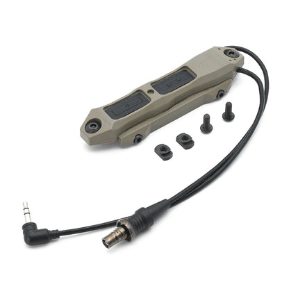 Tactical Augmented Pressure Switch Crane Laser and SF Plug Remote Dual Switch for MAWL PEQ Lasers and M600 M300 Flashlights