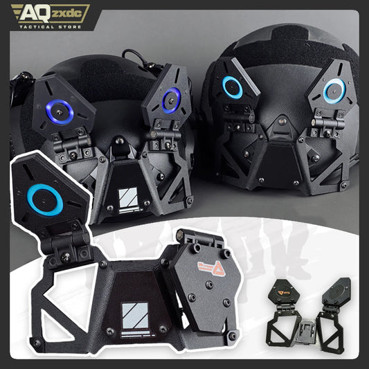 AQzxdc Tactical Helmet Colokai Cat Ear Ornaments HK416 Girls Frontline Chase COS Props for Airsoft Paintball Game CS Cosplay