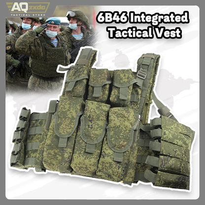 Module Molle EMR Green Camouflage 6sh117 Tactical Vest Equipment Accessory Mag Signal Stick Kettle Leg Quintuplet Holster Bag