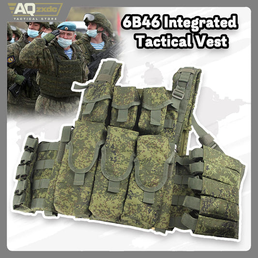 Module Molle EMR Green Camouflage 6sh117 Tactical Vest Equipment Accessory Mag Signal Stick Kettle Leg Quintuplet Holster Bag
