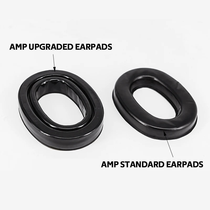 Vylepšené gelové náušníky pro taktickou náhlavní soupravu AMP, sada těsnění do uší, Bluetooth adaptér a mikrofonní kabel 3,5 mm, příslušenství k náhlavní soupravě