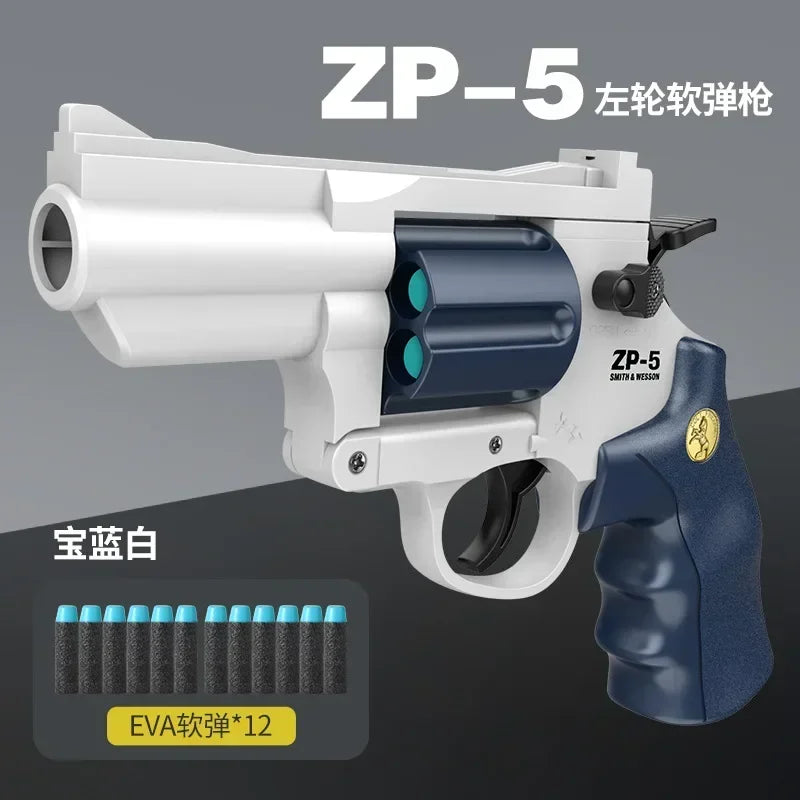 Soft Dart Bullet ZP5 Revolver Pistol Launcher Toy Gun Weapon Outdoor  Airsoft  Shooter Pistola For Boys Birthday Gift