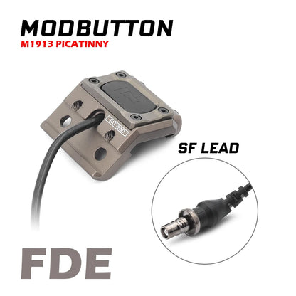 Pressure Switch ModButton Light Wing Adapter Mount SF M300A M300 Tactical Flashlight Airsoft Picatinny Rail SF Plug