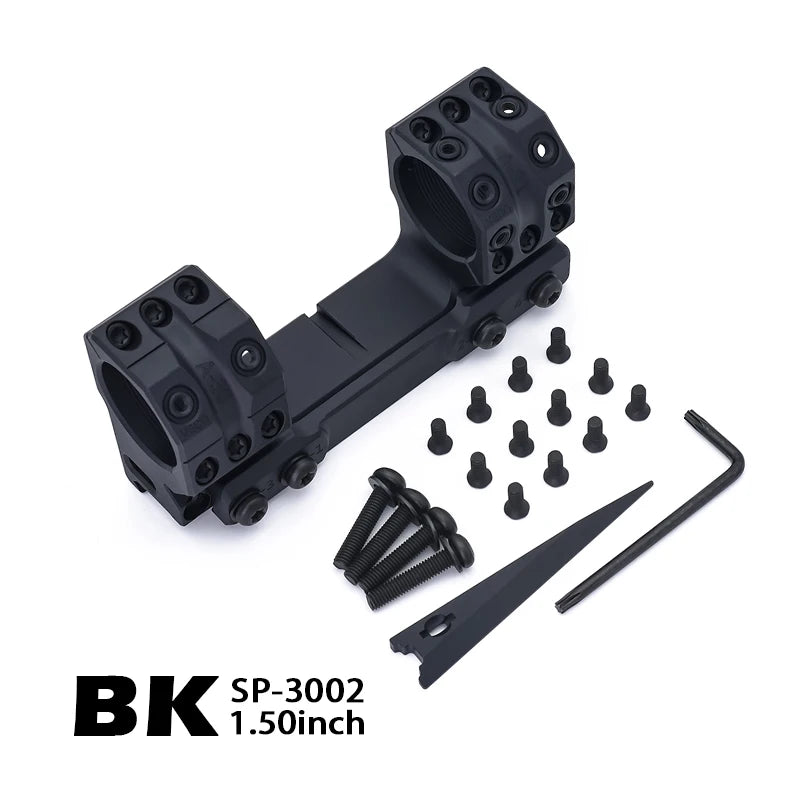 New SP-3002 Solid 0MIL 0MOA 30mm Tube Riflescope 38mm Height 1.5inch Mount with Surfaces for Red Dot Sight Accessories