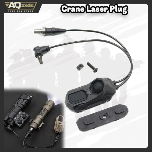 AQzxdc Tactical Dual Remote Pressure Switch Compatible with Crane Laser & SF M300/340/M600/640DF Weapon Lights and Lasers