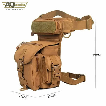 AQzxdc Tactical Leg Bag Beg Hanging Outdoor Mountaineering Fishing Cycling Leg Bag Photography Sports Leg Bag