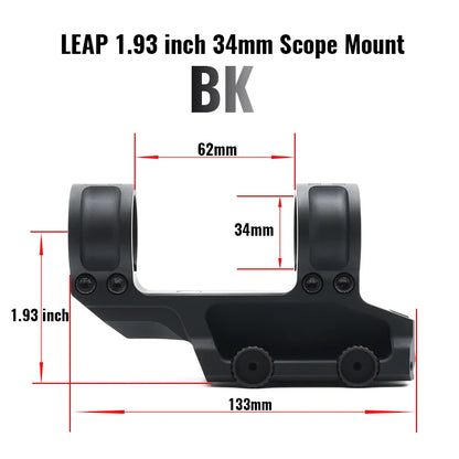 SCALAR Type LEAP 30mm / 34mm Riflescope Mount 1.54" / 1.93" Height 20mm Picatinny Rail Base Hunting and Airsoft Mount