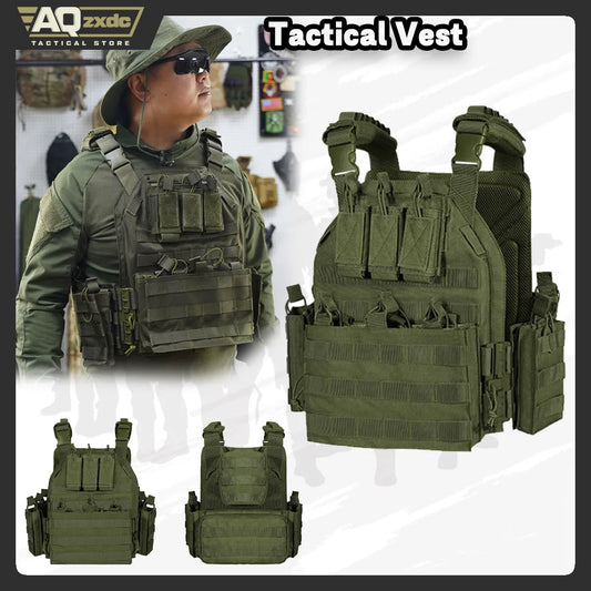Airsoft Quick Release Camouflage Chaleco Tactical 1000D Outdoor Shooting Combat Tactical Armor Vest for Outdoor Paintball Game