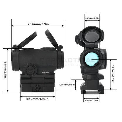 OPP TACTICAL RDS 2MOA Red Dot Reflex Sight With 39 mm One-piece TNP Mount with Original Packing and Markings