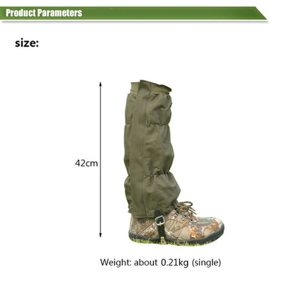 AQzxdc 1 Pair Hunting Snow Waterproof Legging Camping Climbing Training Leggings Jungle Insect Leggings Outdoor Ski Gaiters