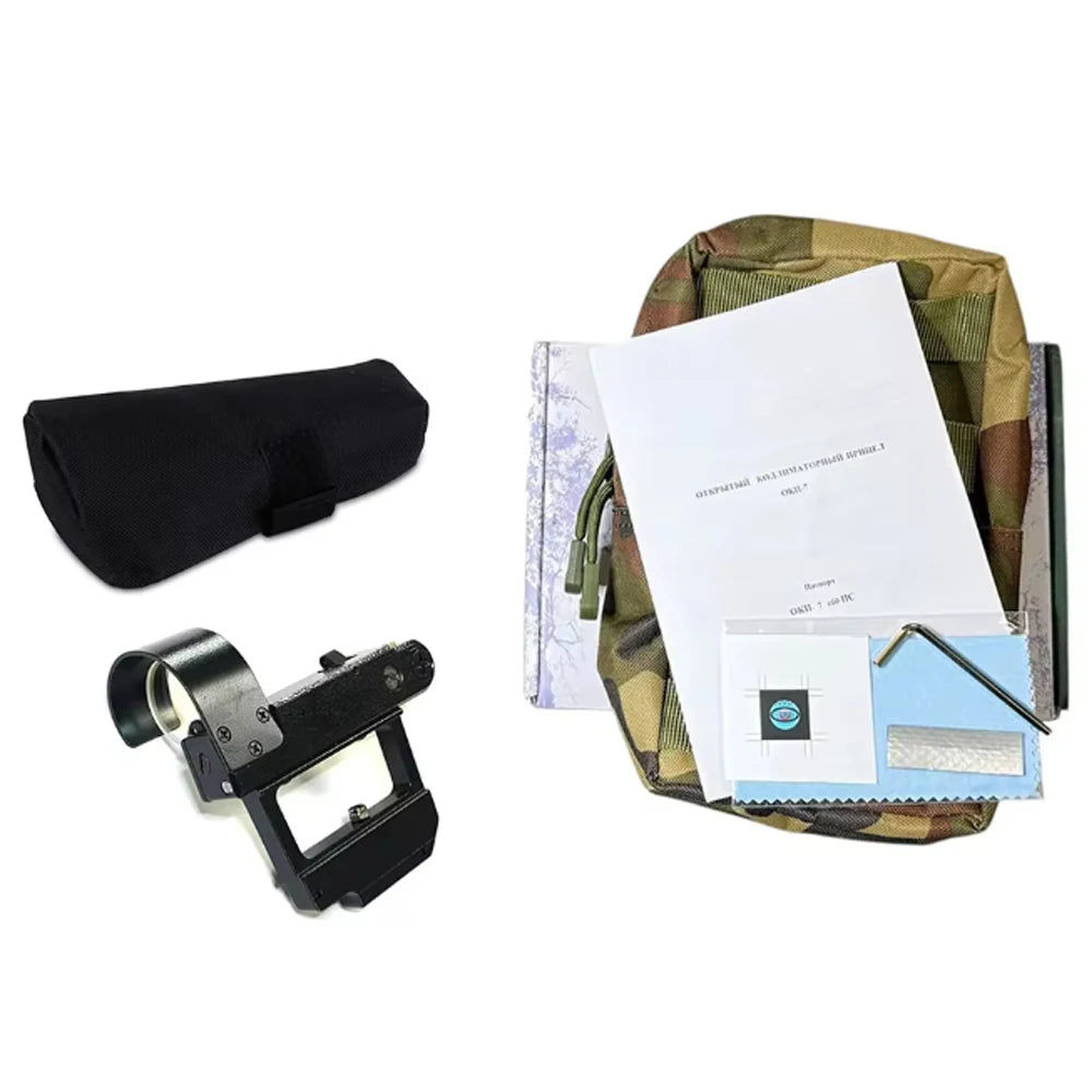 OKP-7 SVD 1x34 Green Illuminated Dot Rifle Scope with Arrow Reticle Picatinny Rail Mount/Side Mount