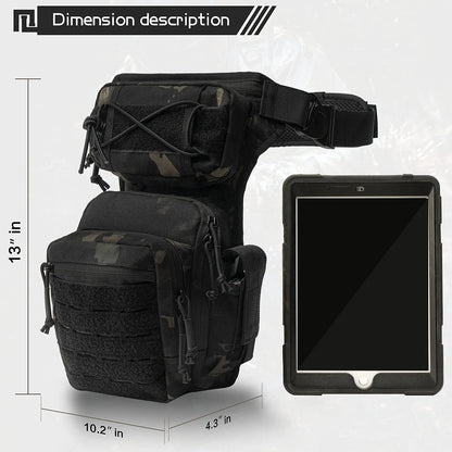 AQzxdc Leg Bag Military Tactical Bag Military Climbing Sport Outdoor Waterproof Work Multifunctional Wearproof Bicycle Bag