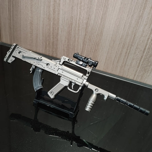 Mini Alloy M416 GROZA Rifle Model Pistol PUBG Jedi Toy Gun Fidget Toy Desktop Ornament for Boy Adults Chrismas Gift