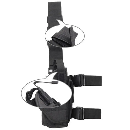 AQzxdc Drop Leg Holster Tactical Thigh Strap Holster Pistol Hip Airsoft Leg Gun Costume Harness Men Women