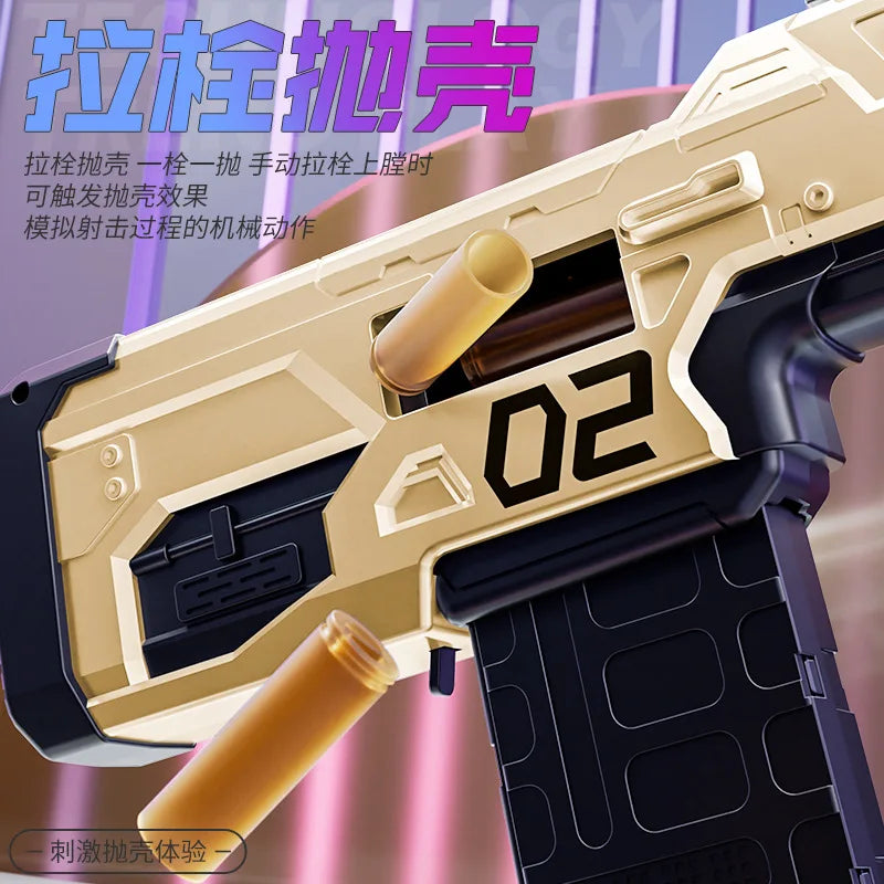Children's manual shell soft bullet gun surge transmitter boy assault rifle model for toy gun long-range